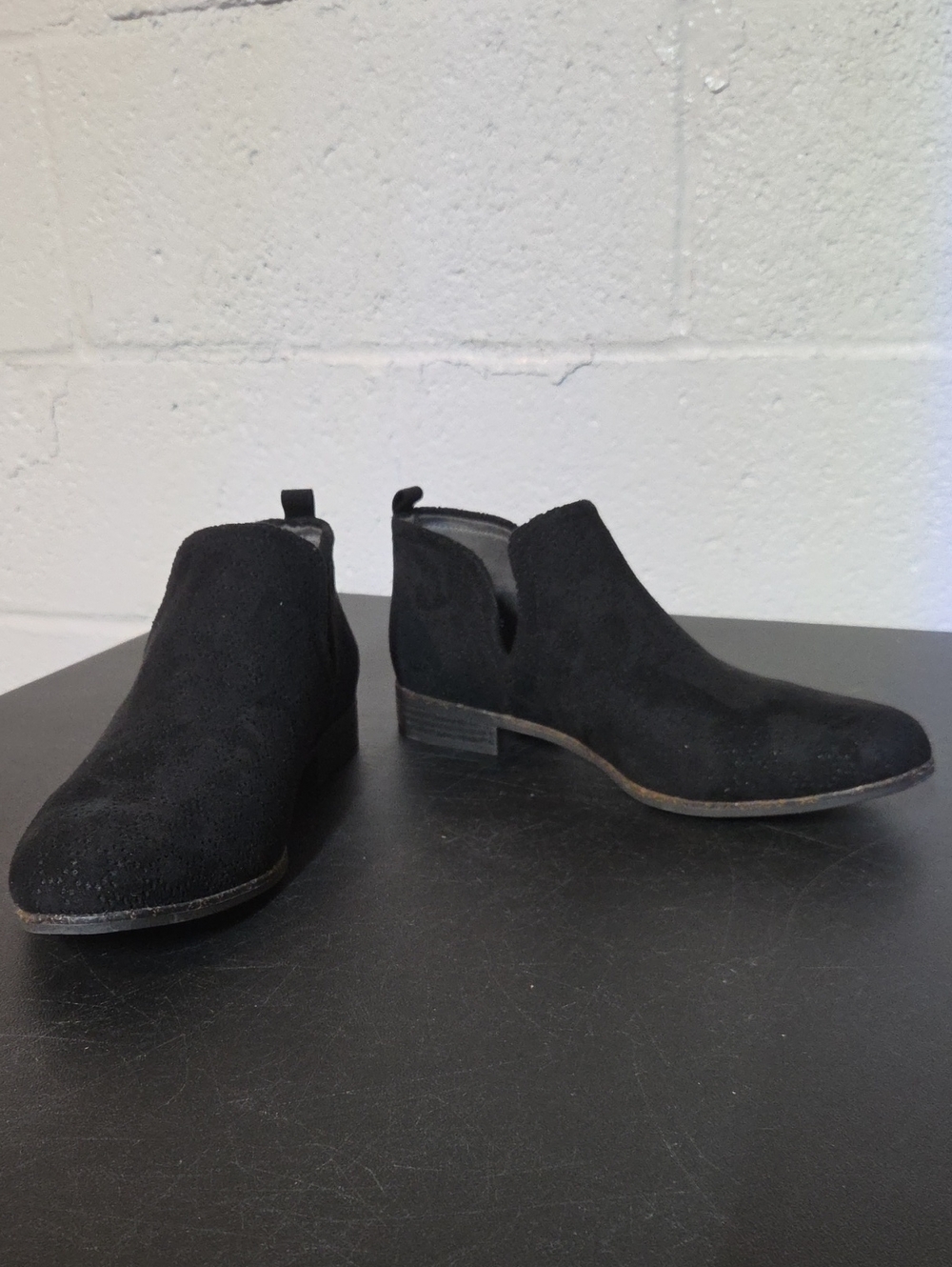 Dr. Scholl's Black Suede Chelsea Ankle Booties